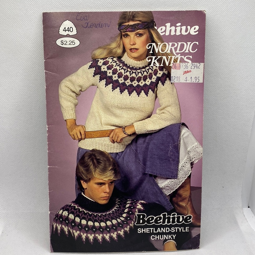 Patons Beehive Nordic Knits Shetland Sweaters Cardigans Knitting Patterns 440